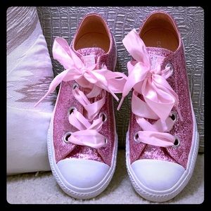 Sparkle Pink Converse